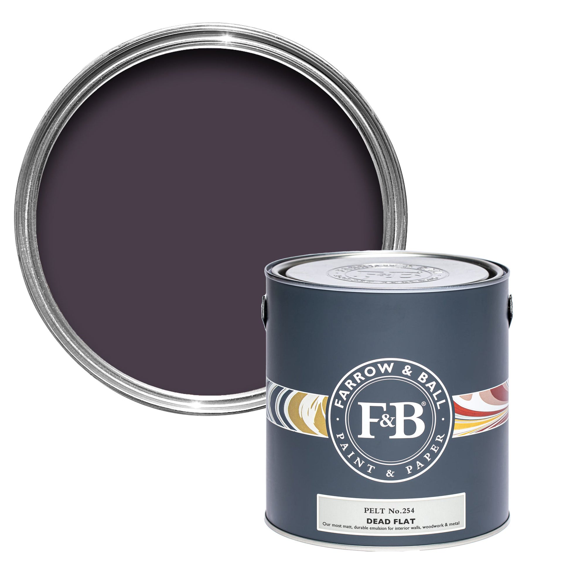Farrow & Ball Pelt No. 254 - Dead Flat 750ml