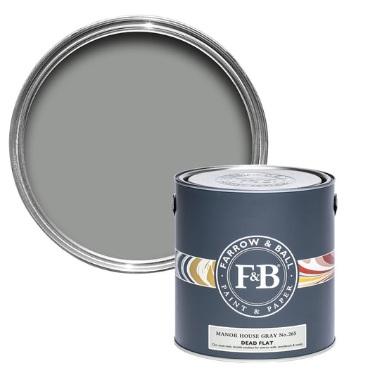 Farrow & Ball Manor House Gray No. 265 - Dead Flat 750ml