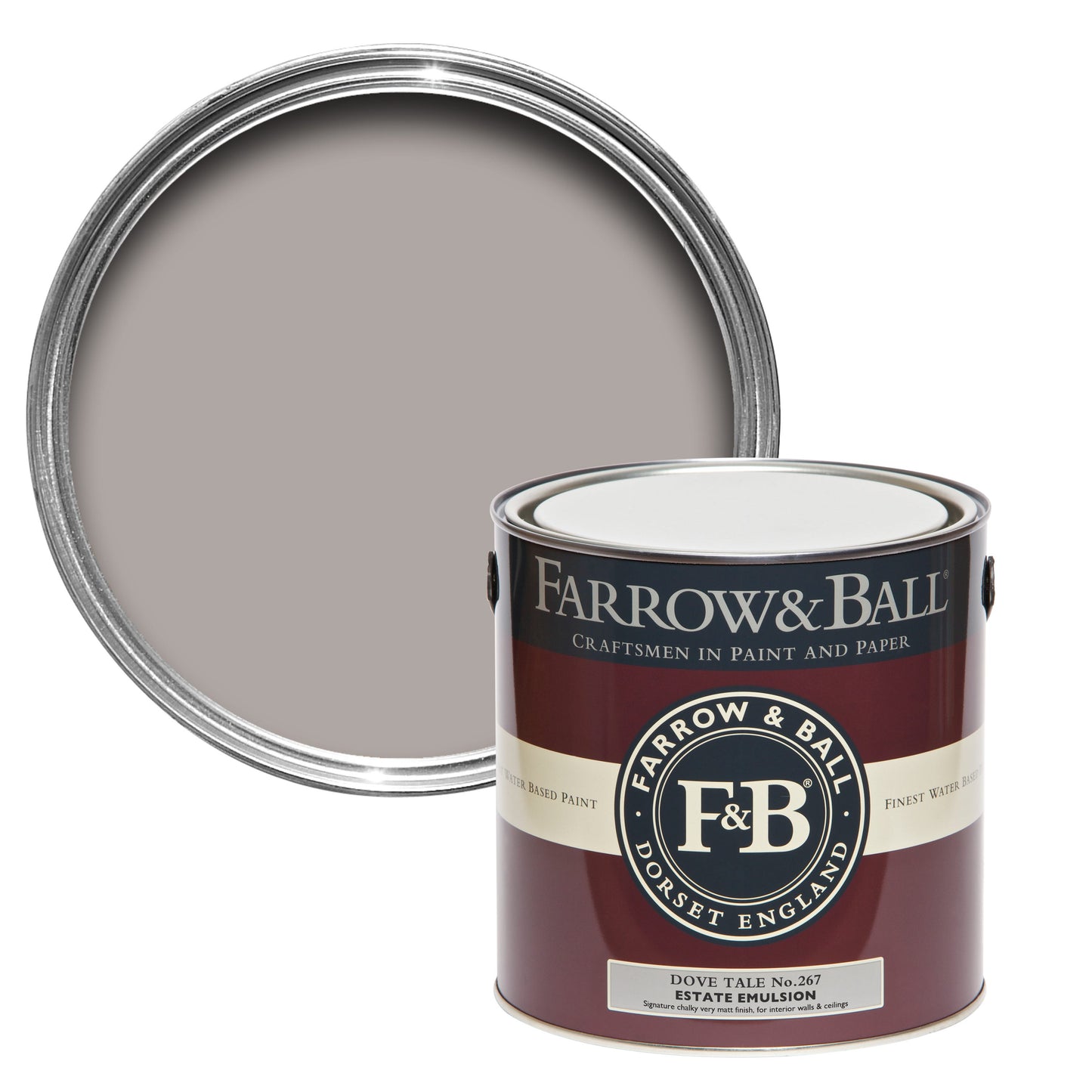 Farrow & Ball Dove Tale No. 267 - Modern Eggshell 2.5L