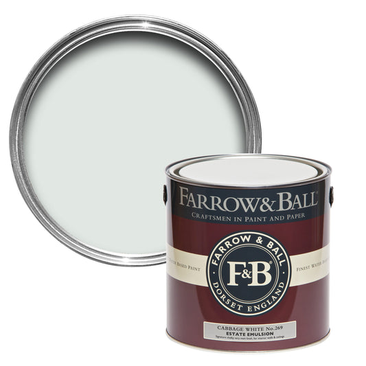 Farrow & Ball Cabbage White No. 269 - Casein Distemper 2.5L