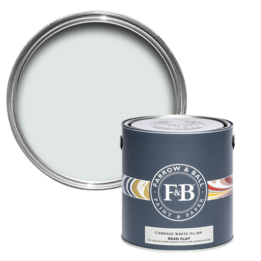 Farrow & Ball Cabbage White No. 269 - Dead Flat 750ml