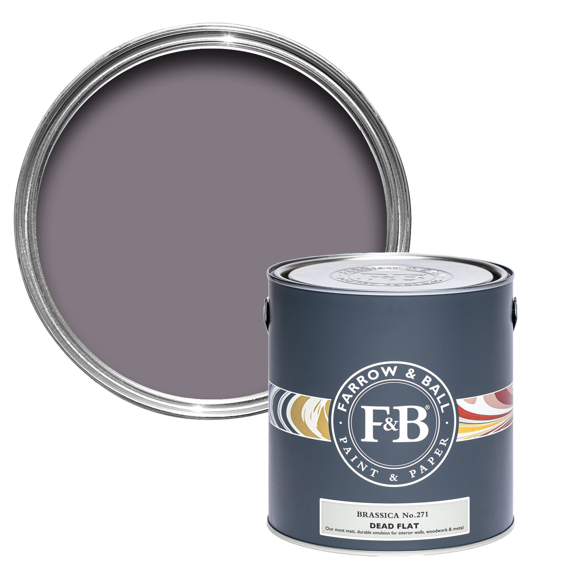 Farrow & Ball Brassica No. 271 - Dead Flat 5L