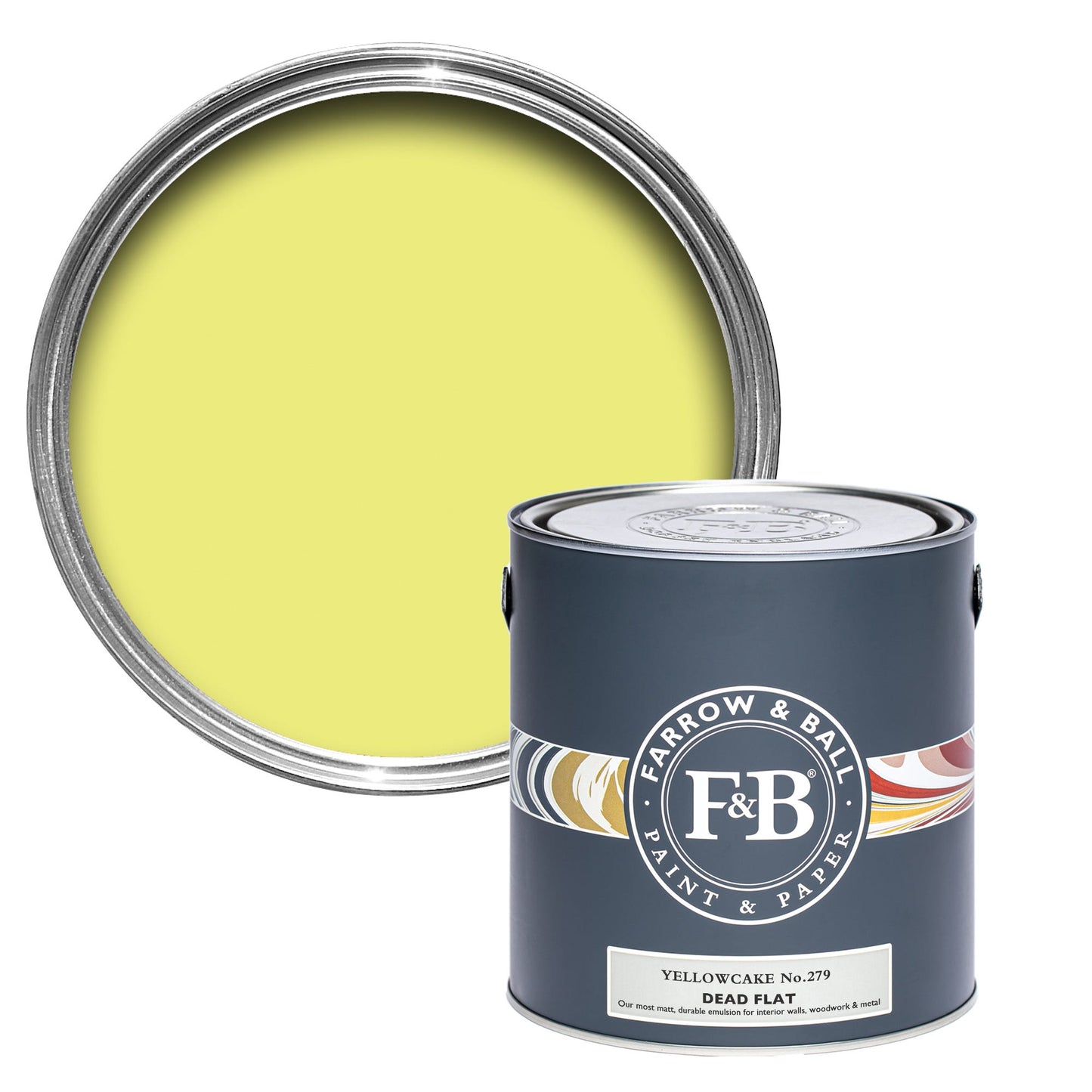 Farrow & Ball Yellowcake No. 279 - Dead Flat 750ml