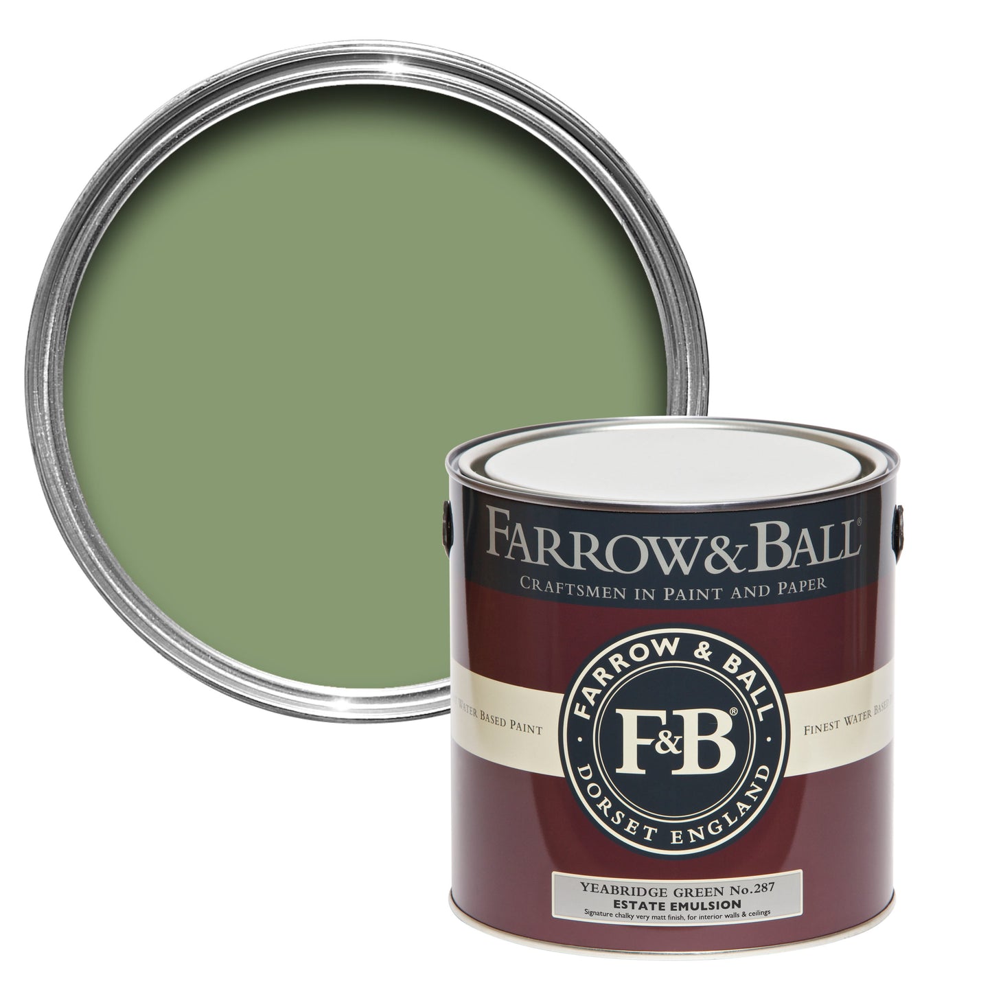 Farrow & Ball Yeabridge Green No. 287 - Exterior Eggshell 750ml