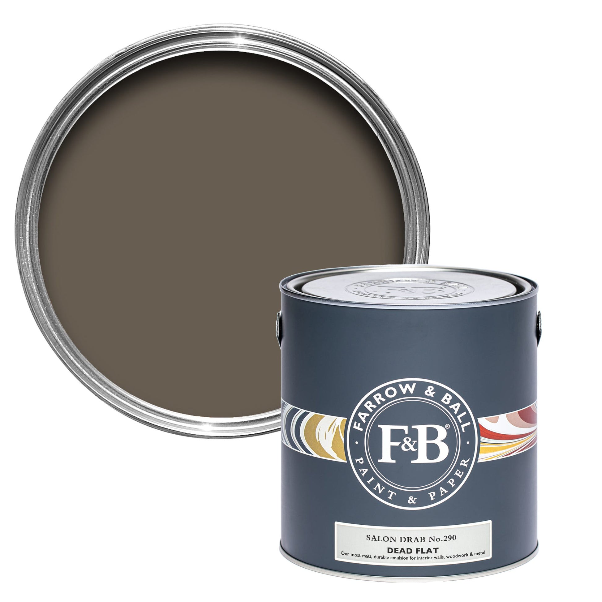 Farrow & Ball Salon Drab No. 290 - Dead Flat 750ml