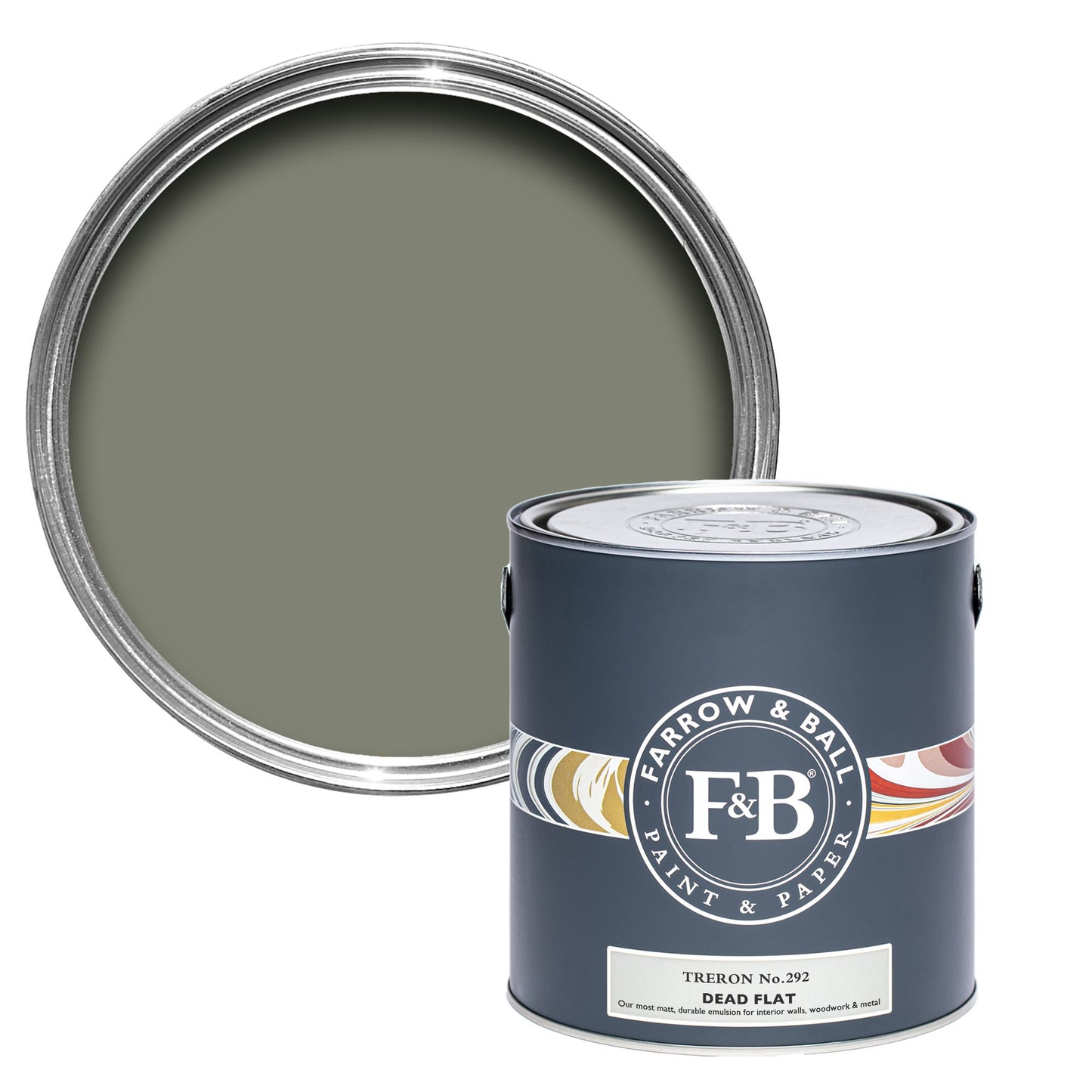 Farrow & Ball Treron No. 292 - Dead Flat 2.5L