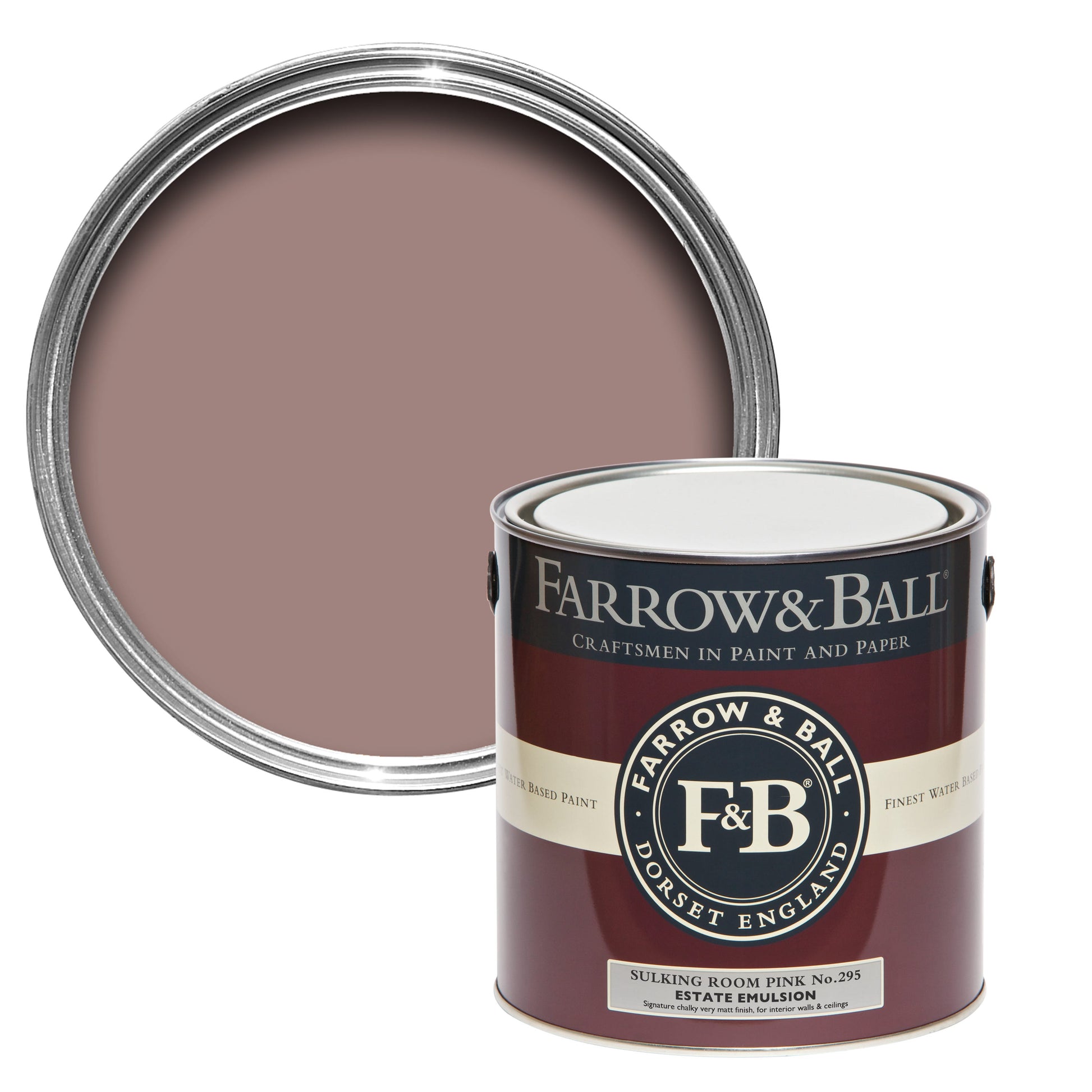 Farrow & Ball Sulking Room Pink No. 295 - Estate Emulsion 2.5L