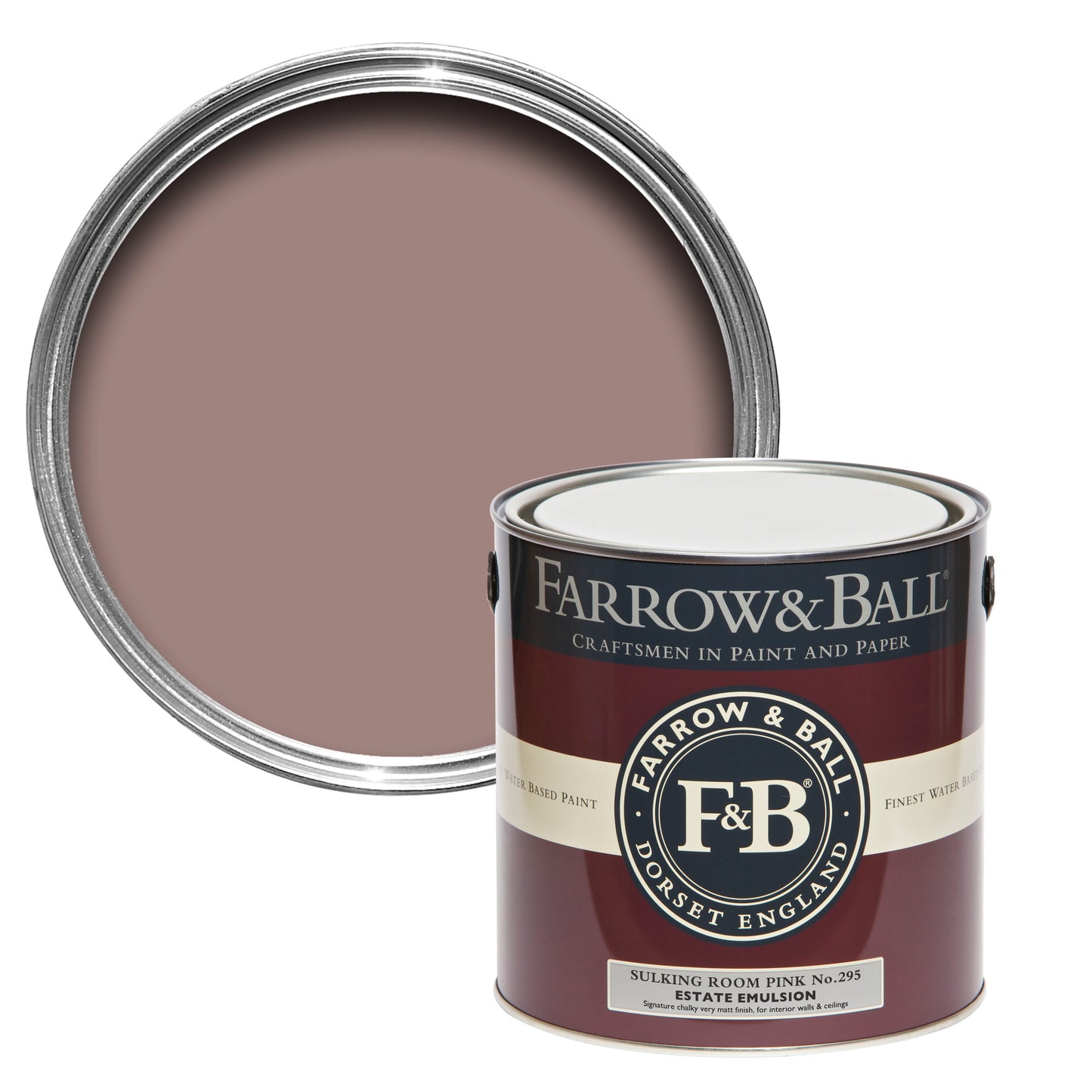 Farrow & Ball Sulking Room Pink No. 295 - Modern Eggshell 2.5L