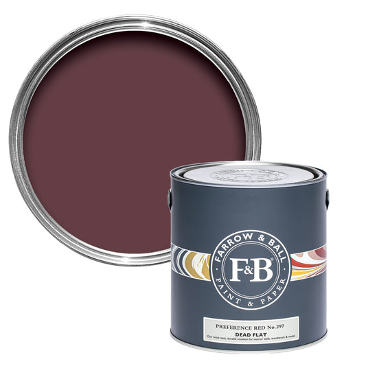 Farrow & Ball Preference Red No. 297 - Dead Flat 2.5L