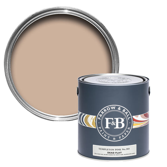 Farrow & Ball Templeton Pink No. 303 - Dead Flat 750ml
