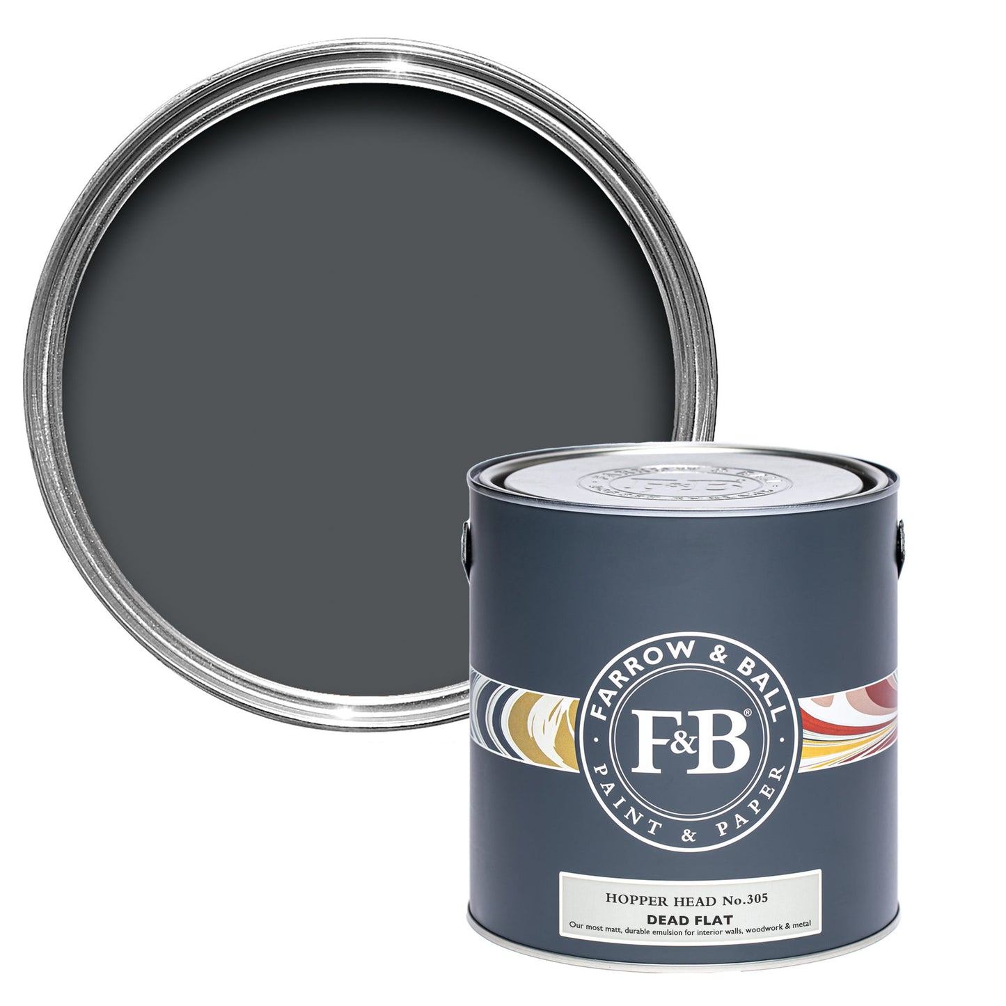 Farrow & Ball Hopper Head No. 305 - Dead Flat 5L