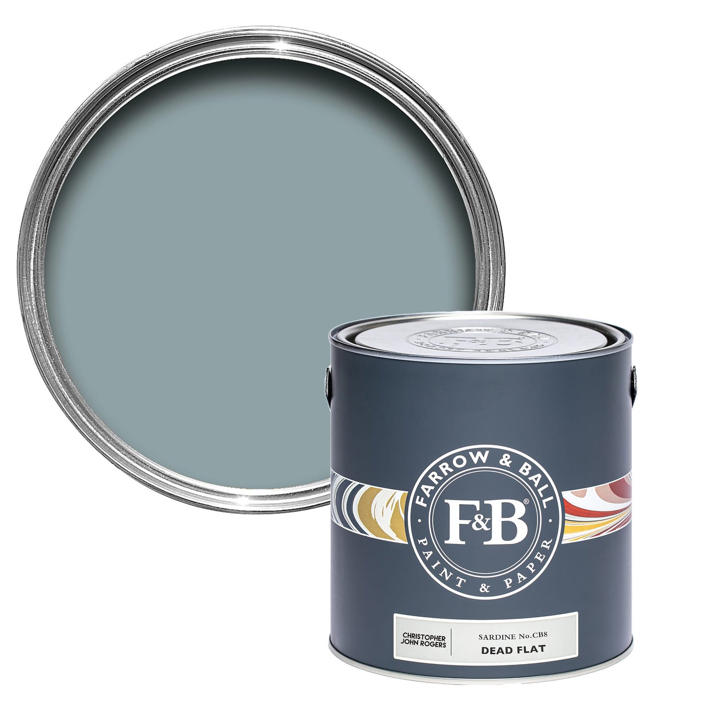 Farrow & Ball Sardine No. CB8 - Dead Flat 2.5L
