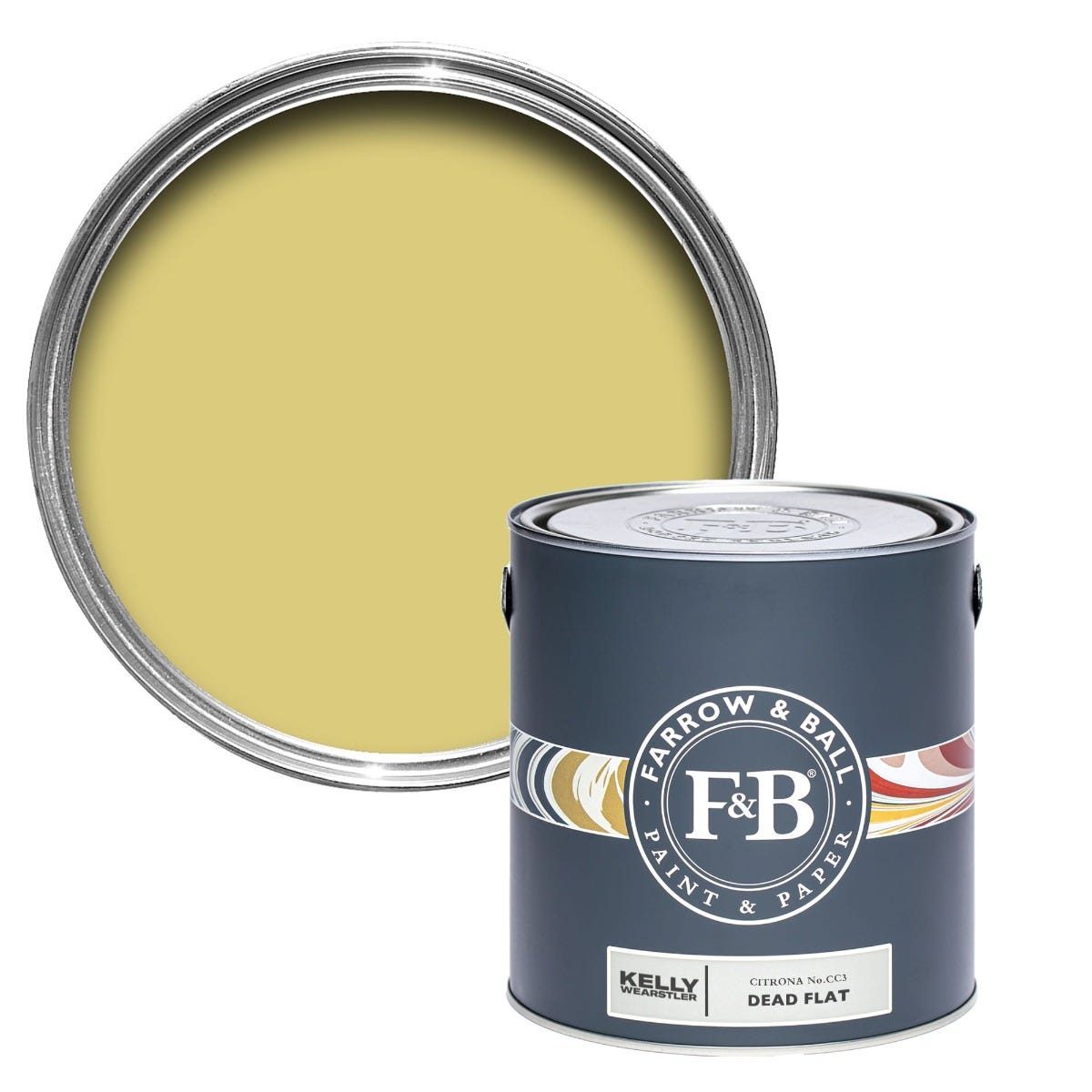 Farrow & Ball Citrona No. CC3 - Dead Flat 2.5L