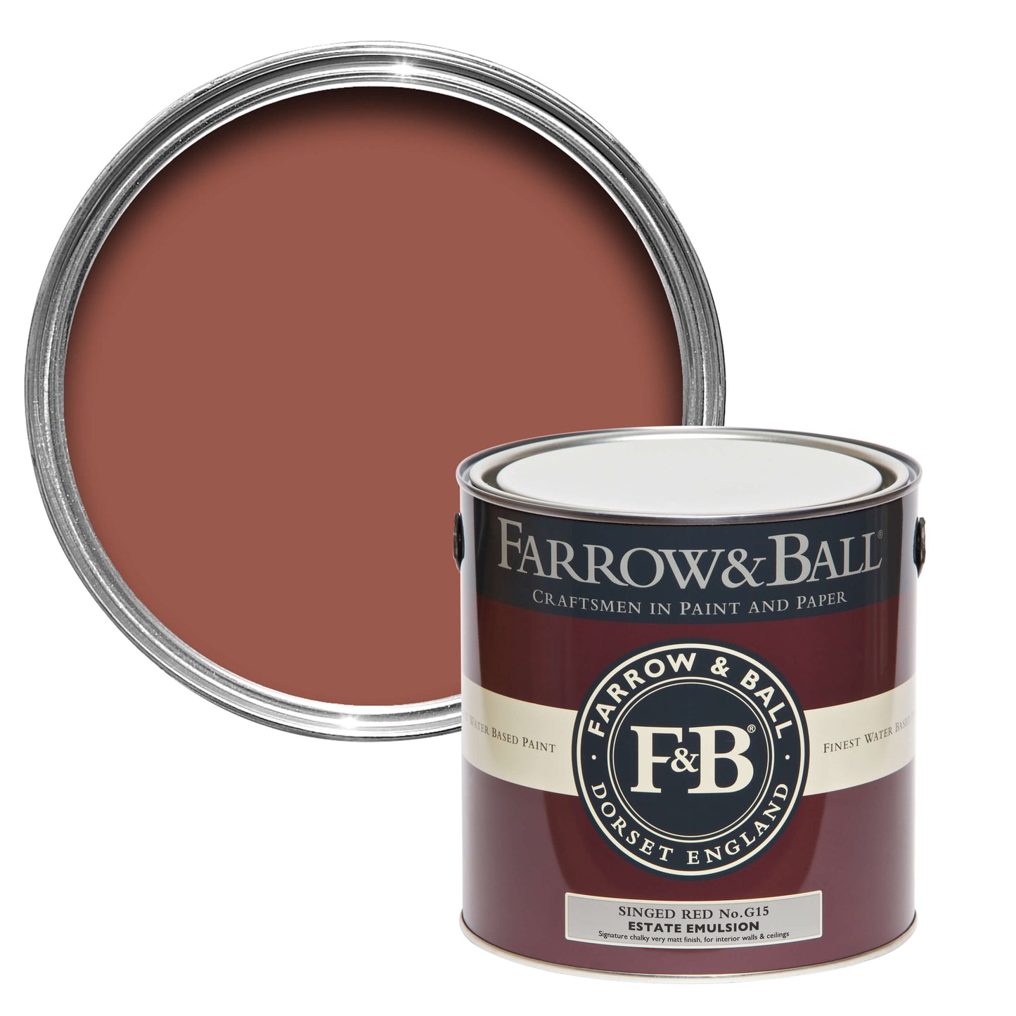 Farrow & Ball Singed Red No. G15 - Estate Emulsion 5L