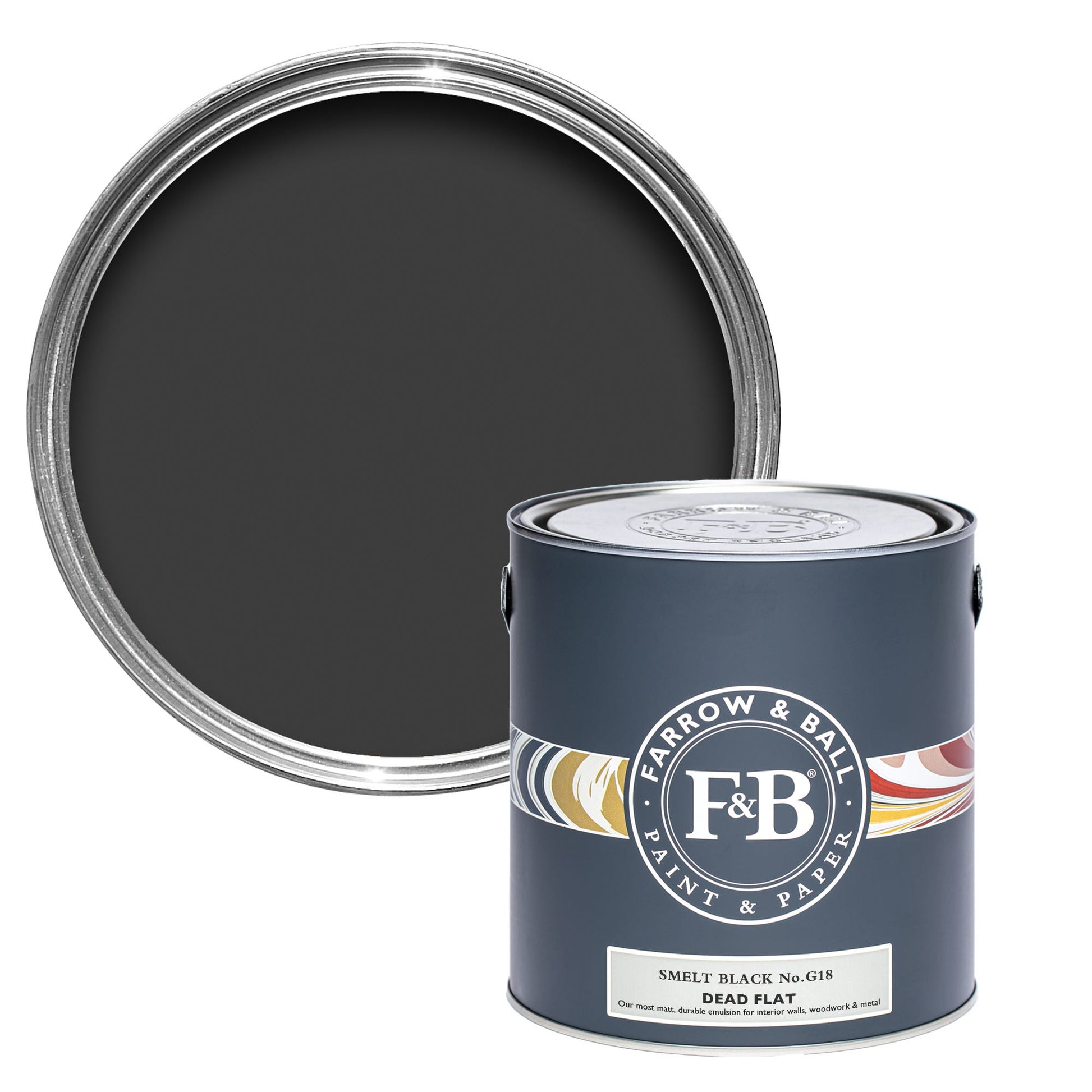 Farrow & Ball Smelt Black No. G18 - Dead Flat 750ml