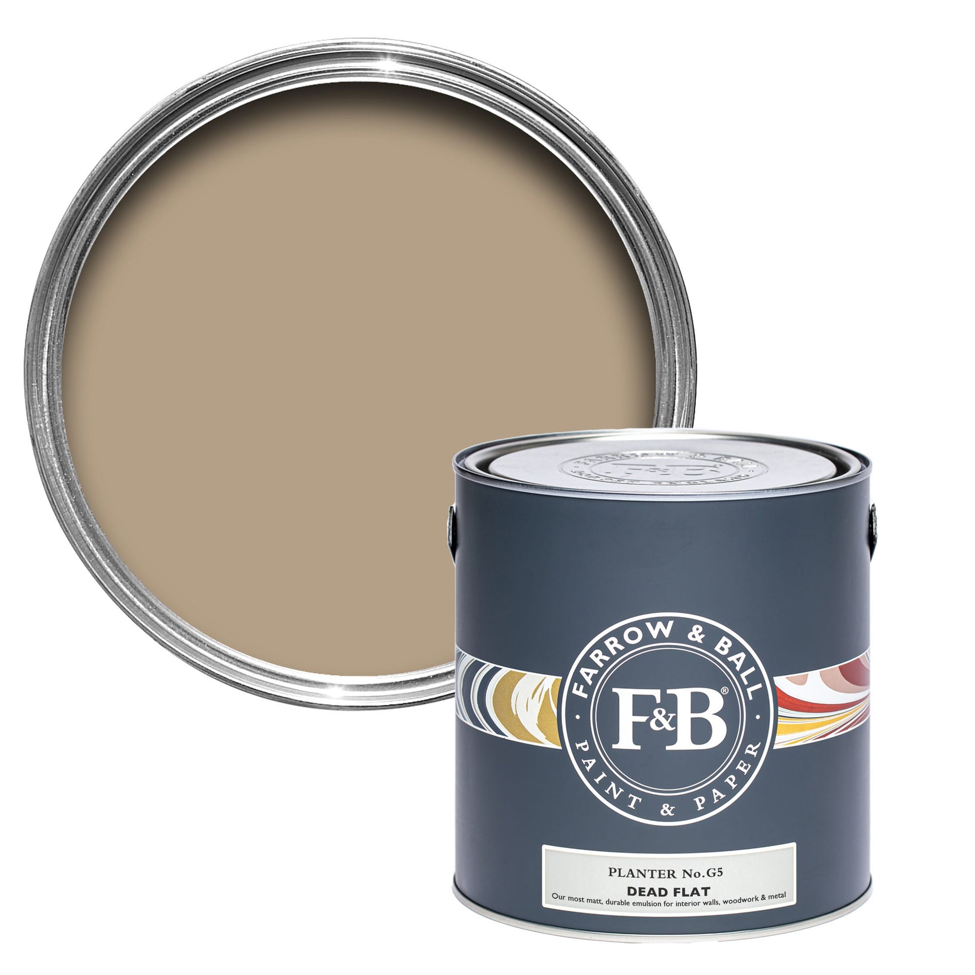 Farrow & Ball Planter No. G5 - Dead Flat 2.5L