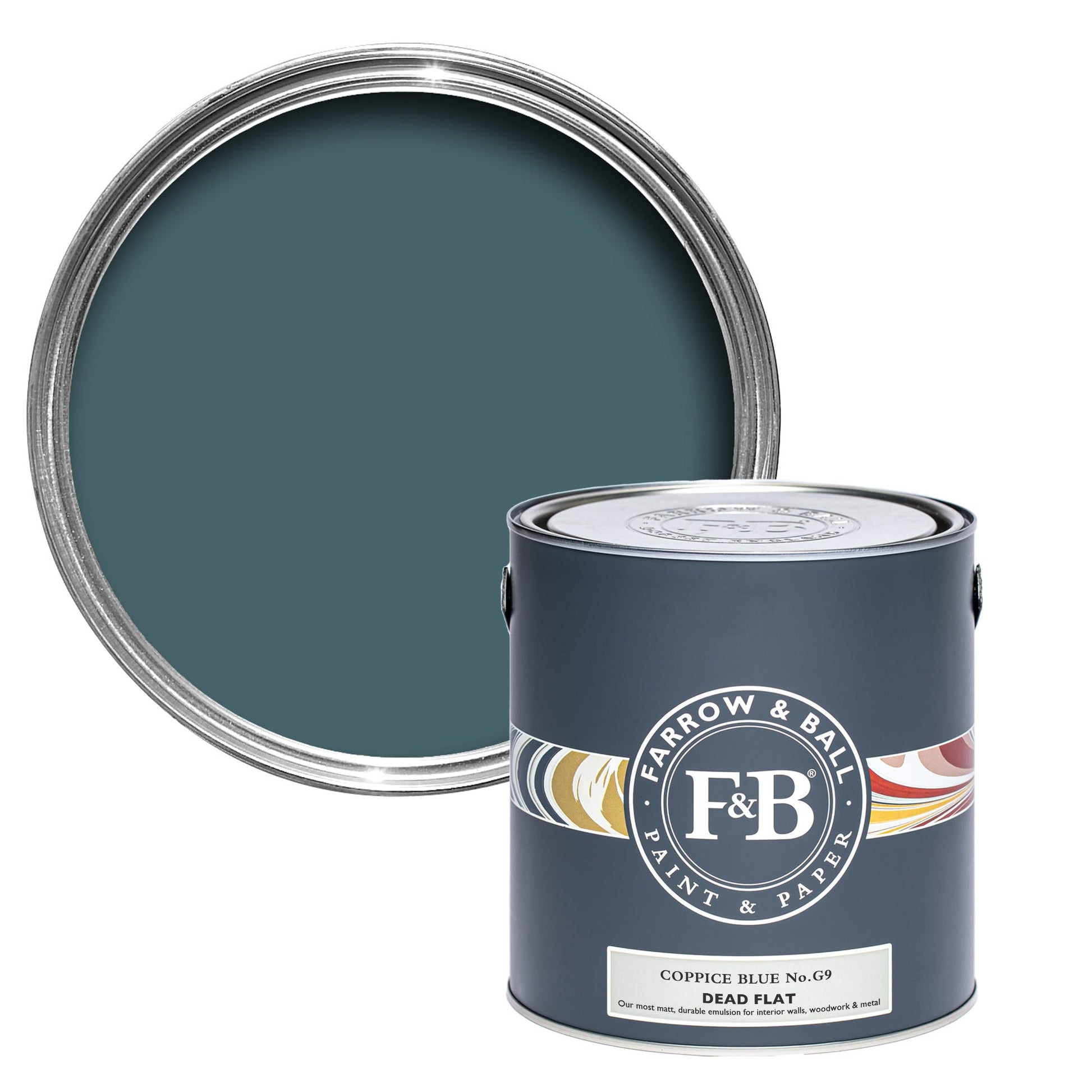 Farrow & Ball Coppice Blue No. G9 - Dead Flat 5L