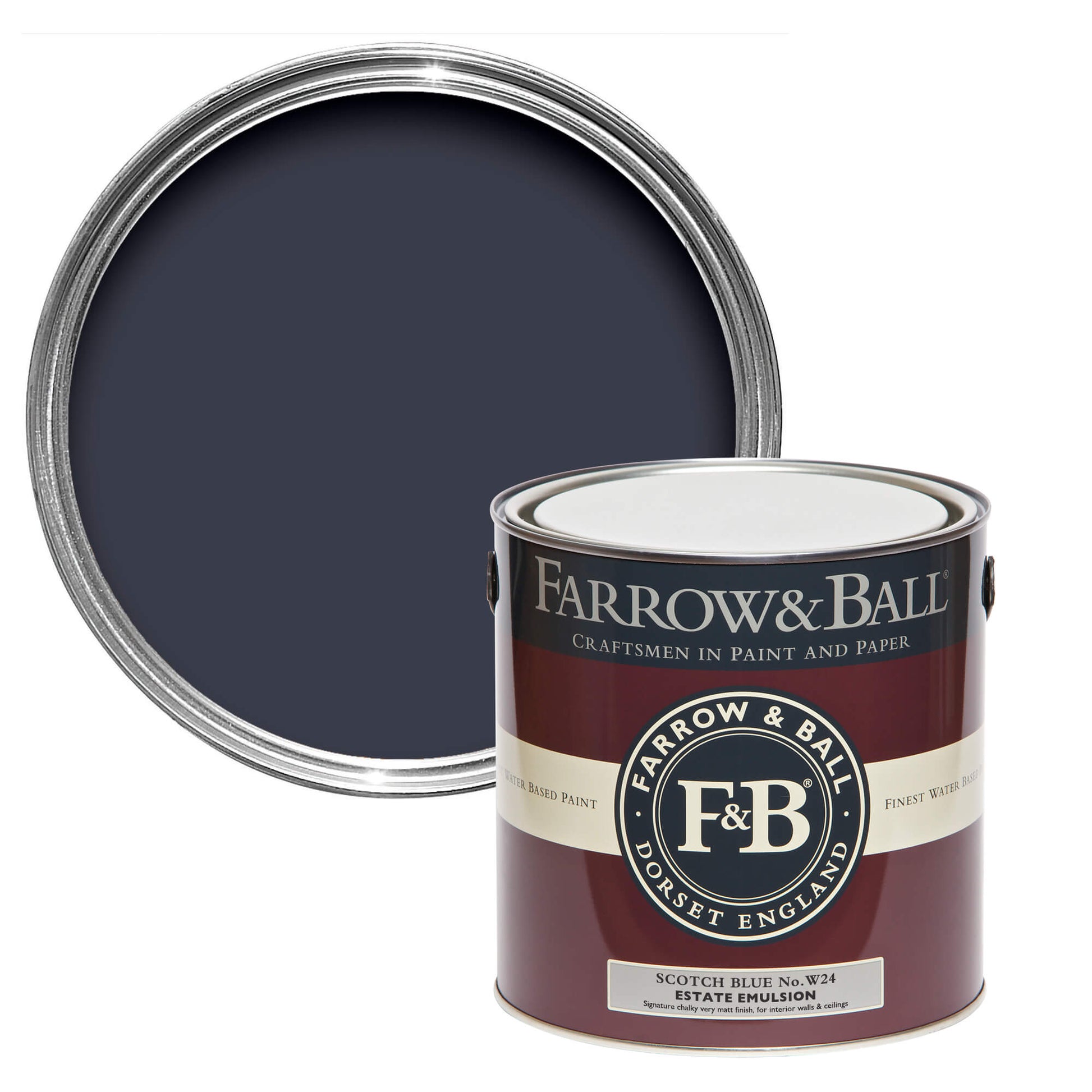 Farrow & Ball Titmouse Blue No. W24 - Modern Eggshell 750ml