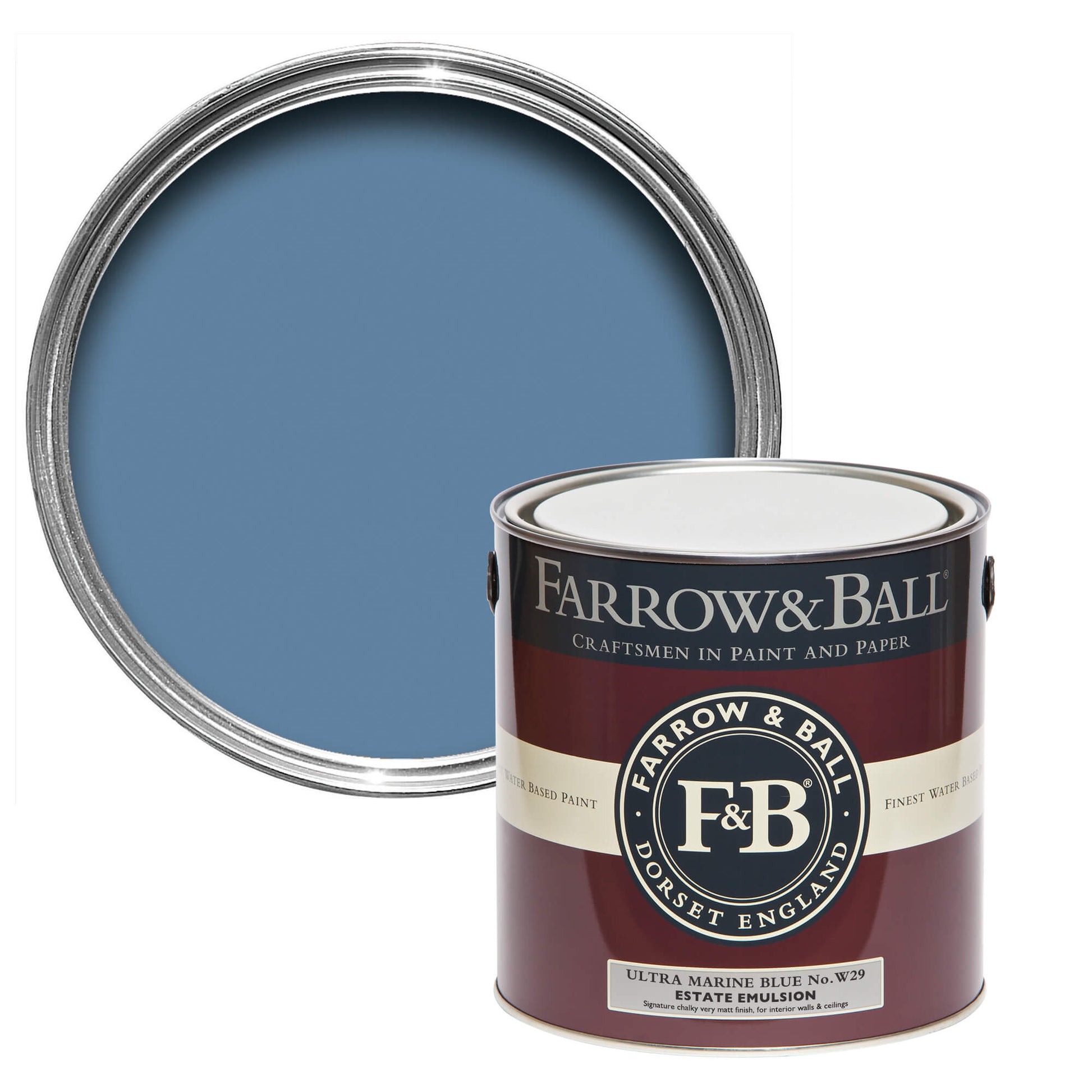 Farrow & Ball Ultra Marine Blue No. W29 - Exterior Eggshell 750ml