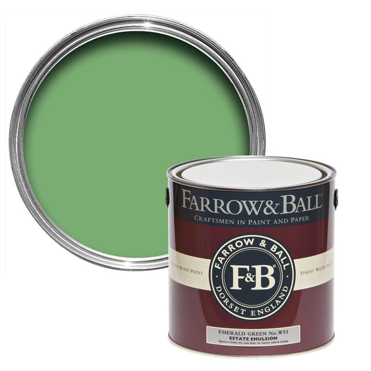 Farrow & Ball Emerald Green No. W53 - Estate Emulsion 2.5L