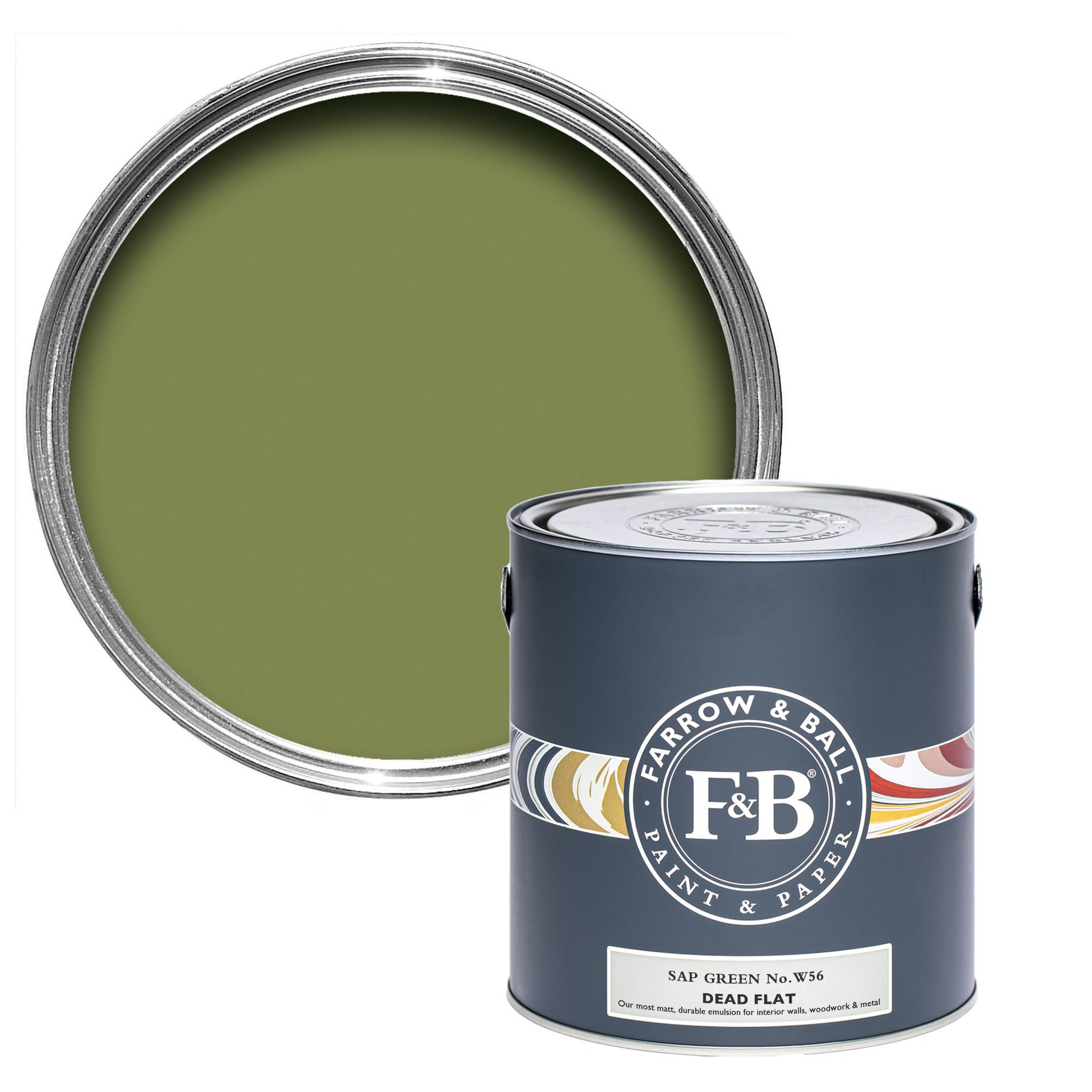 Farrow & Ball Sap Green No. 199 - Dead Flat 750ml