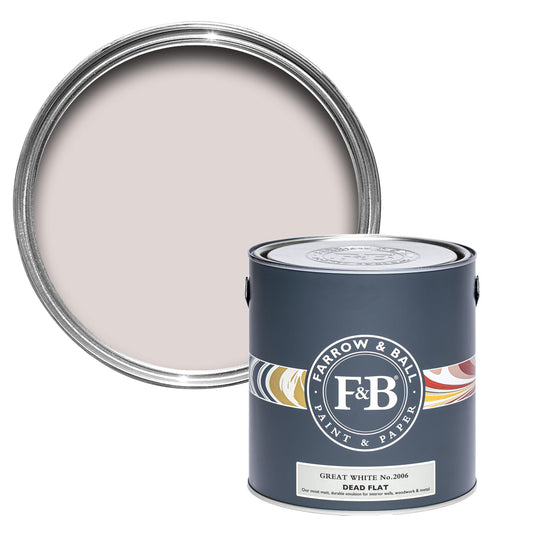 Farrow & Ball Great White No. 2006 - Dead Flat 5L