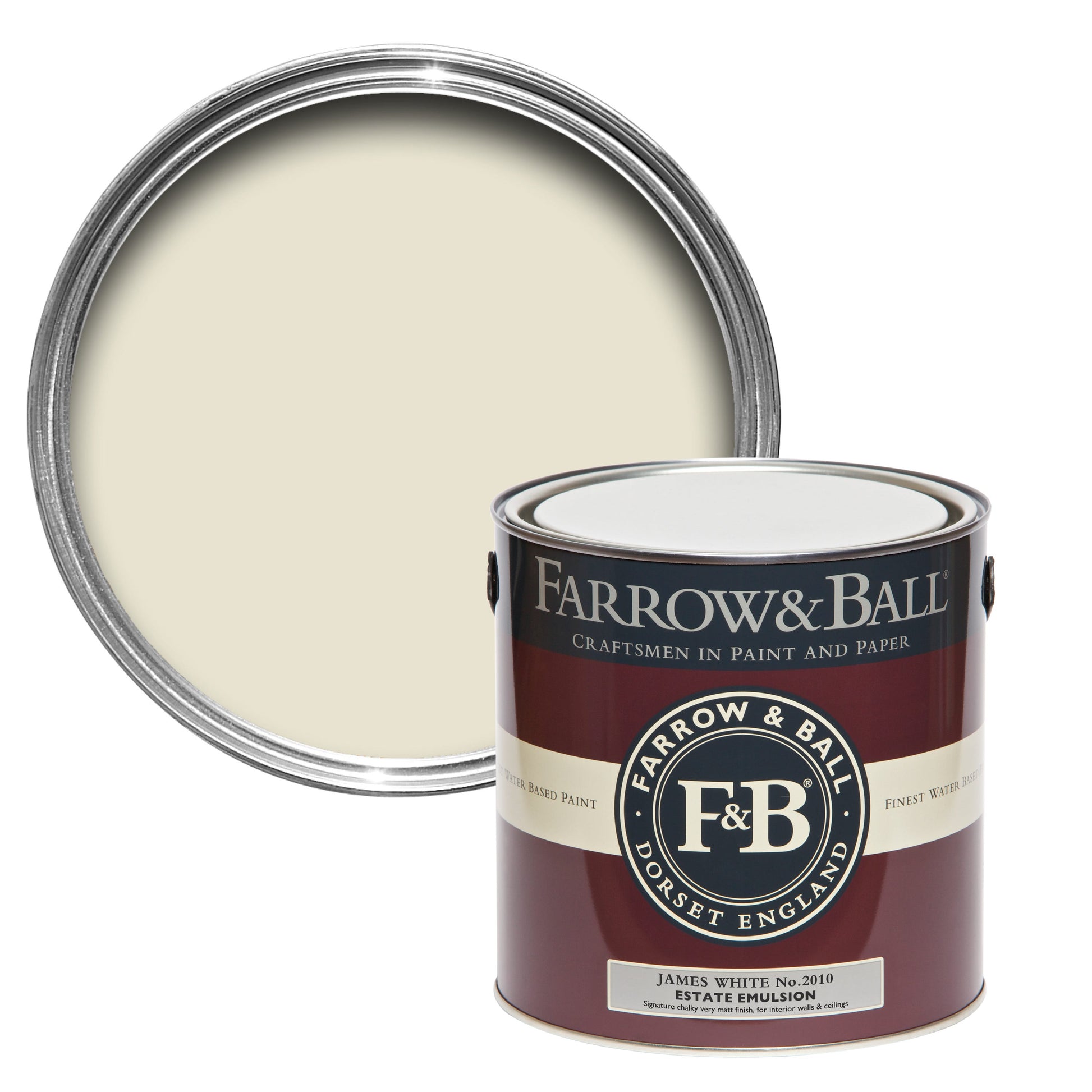 Farrow & Ball James White No. 2010 - Estate Emulsion 2.5L