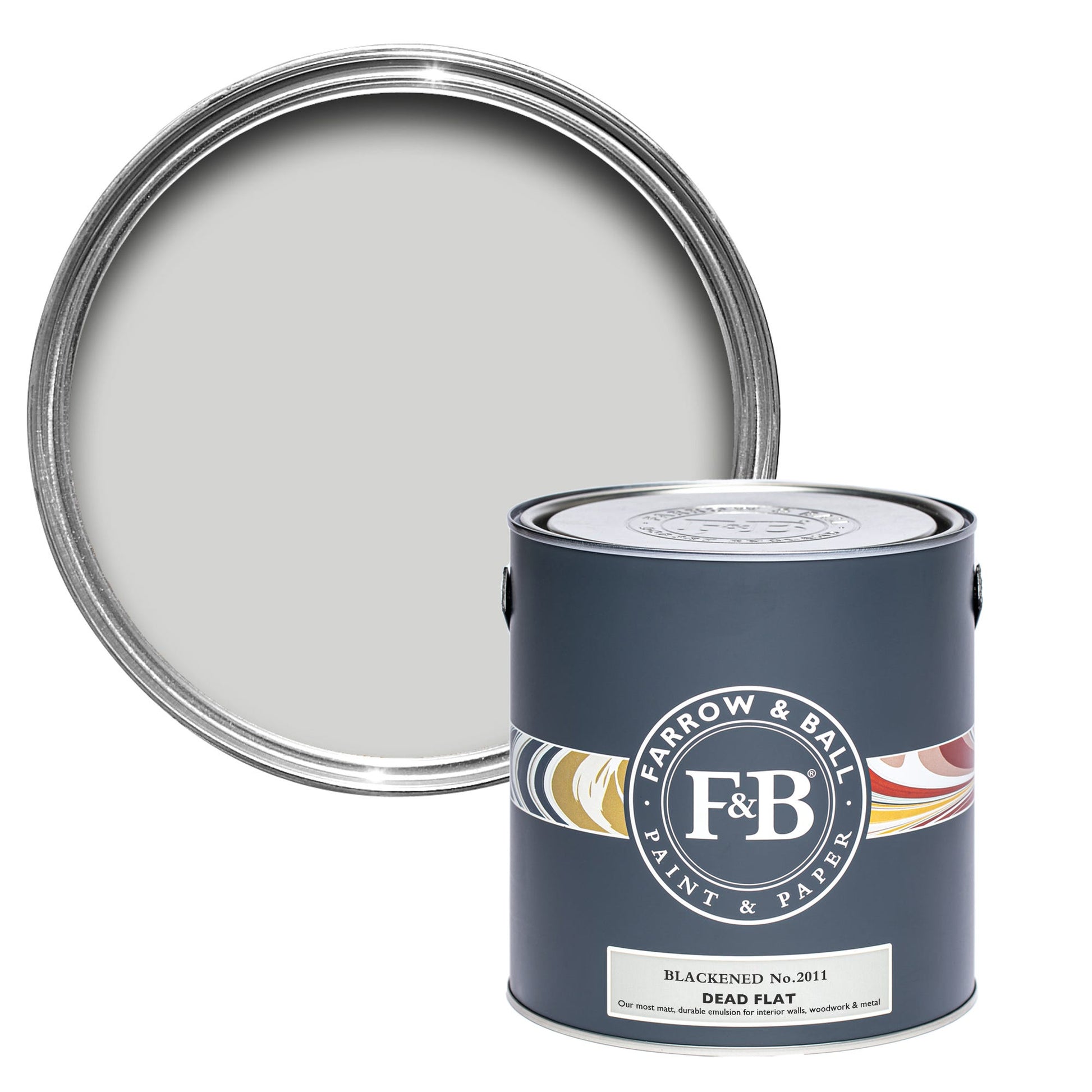 Farrow & Ball Blackened No. 2011 - Dead Flat 5L