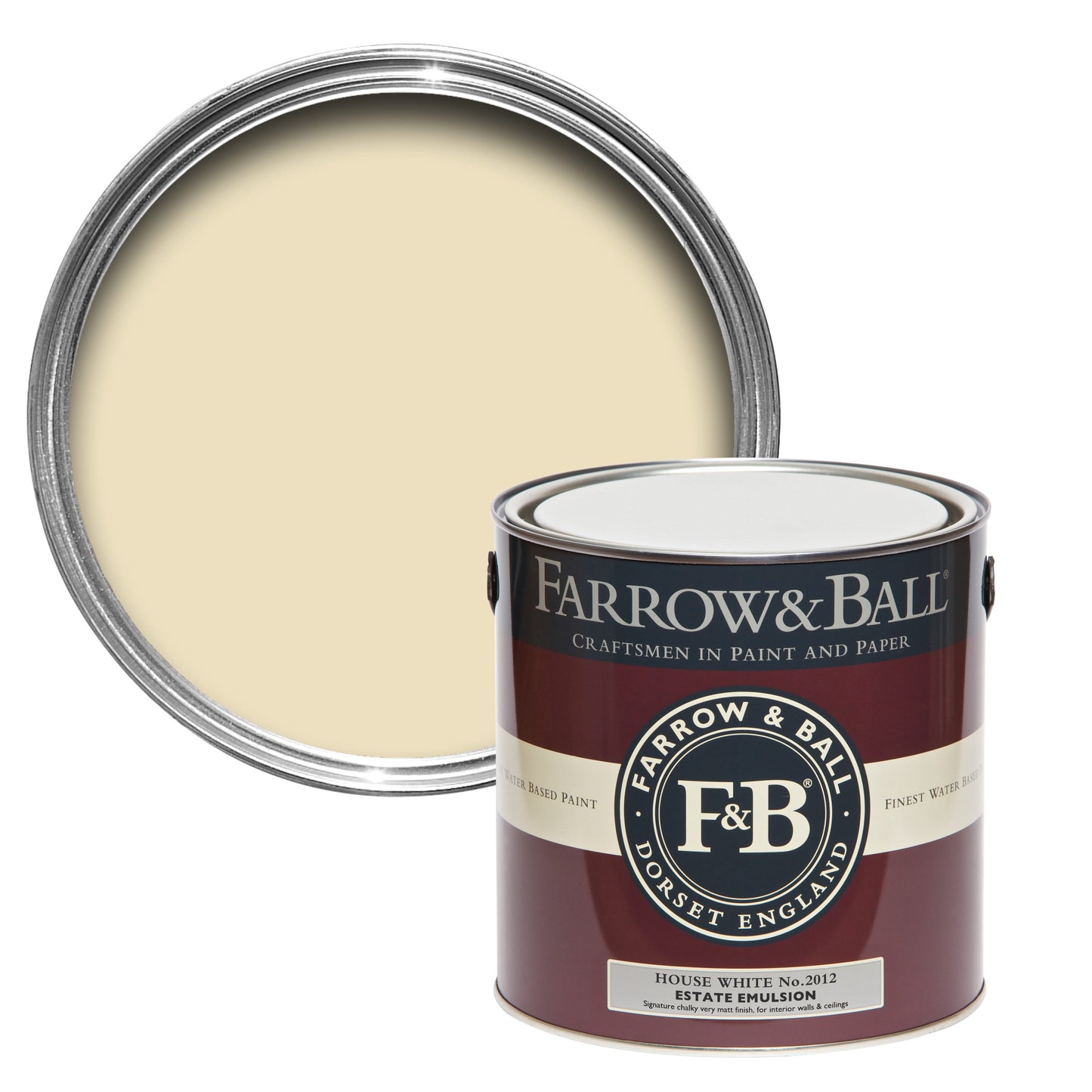 Farrow & Ball House White No. 2012 - Estate Emulsion 2.5L