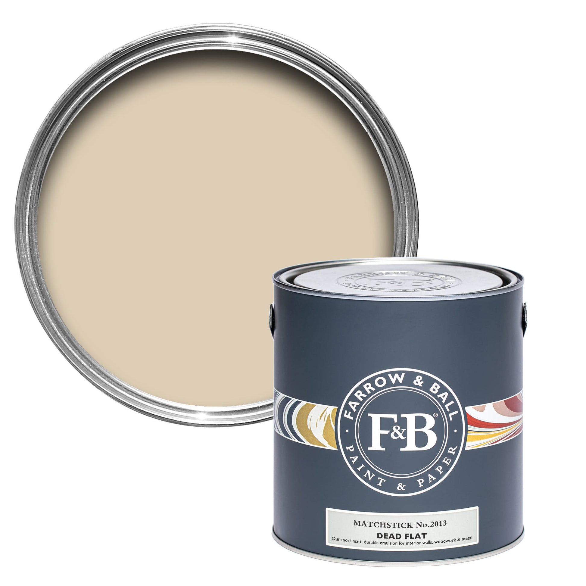 Farrow & Ball Matchstick No. 2013 - Dead Flat 5L