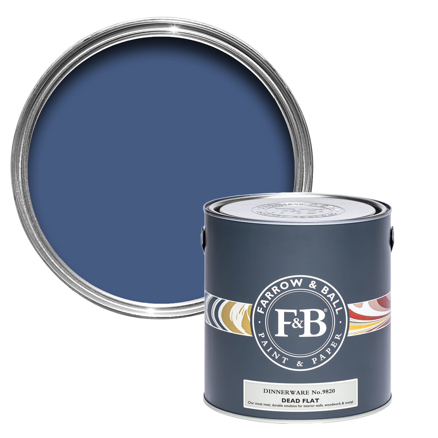Farrow & Ball Dinnerware No. 9820 - Dead Flat 2.5L