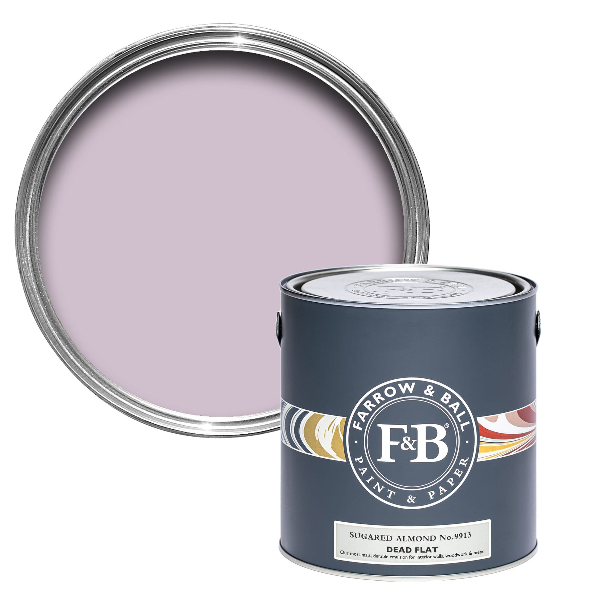 Farrow & Ball Sugared Almond No. 9913 - Dead Flat 5L