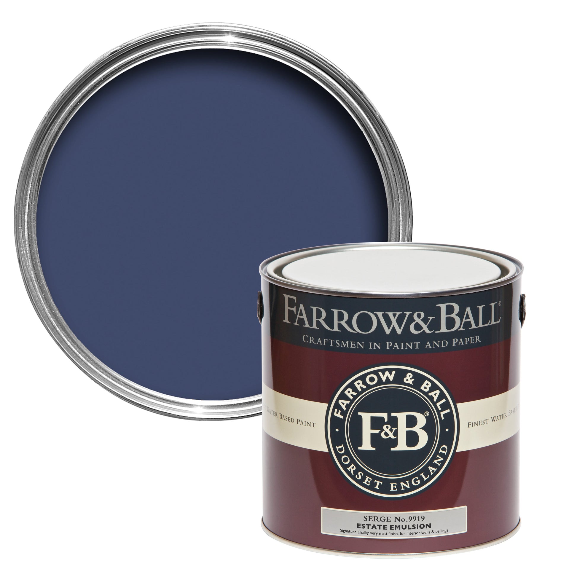 Farrow & Ball Serge No. 9919 - Flat Eggshell 2.5L