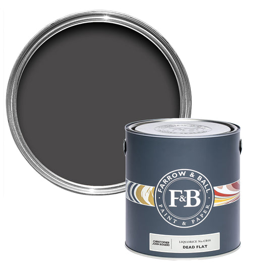 Farrow & Ball Liquorice No. CB10 - Dead Flat 750ml