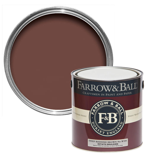 Farrow & Ball Deep Reddish Brown No. W101 - Exterior Eggshell 2.5L