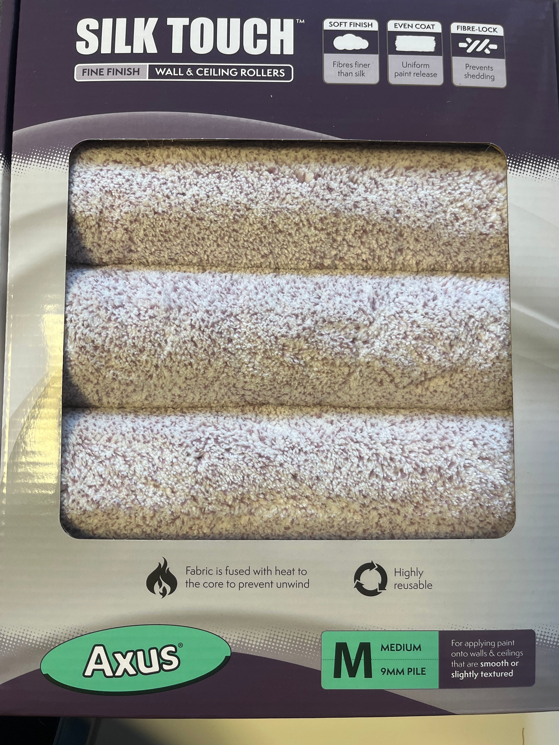 Bespoke Decor NI Silk touch 9” pack of 5 medium pile paint