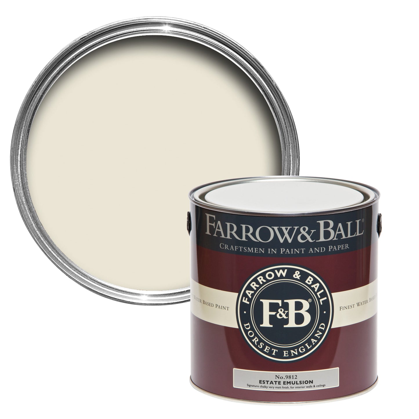 Bespoke Decor 2.5L Estate Eggshell Farrow's White No.9812 paint