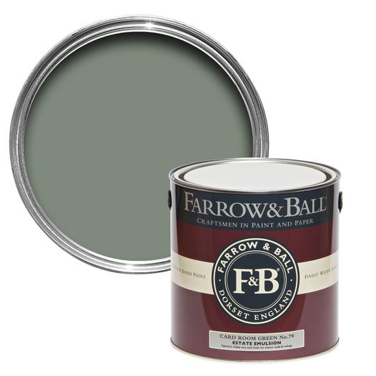 Farrow & Ball Card room Green 79 paint